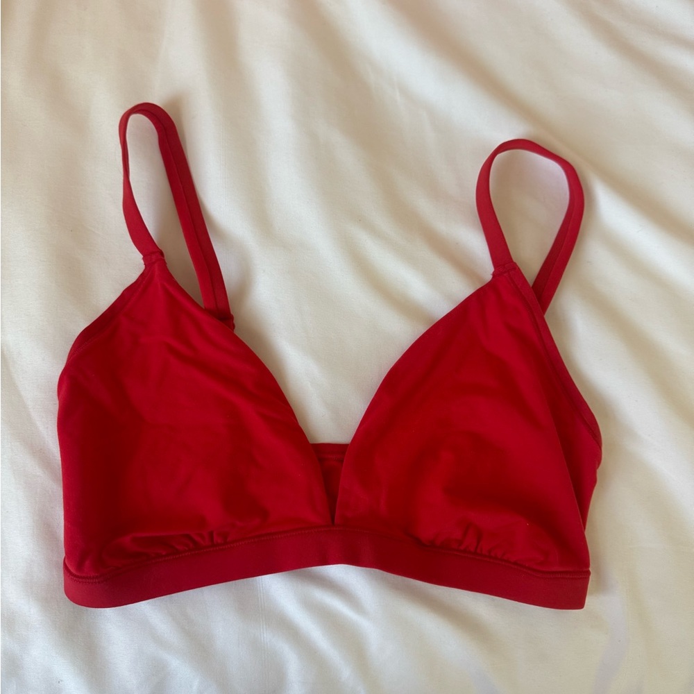 PINK Victoria's Secret Red Triangle Bralette